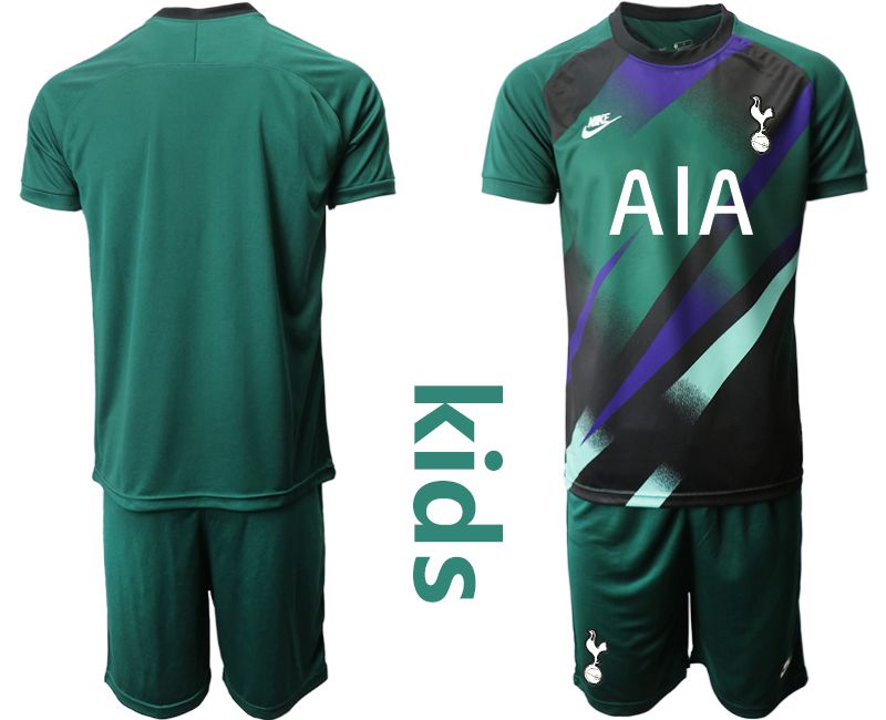 Youth 2019-2020 club Tottenham Hotspur Dark green goalkeeper Soccer Jerseys->tottenham jersey->Soccer Club Jersey